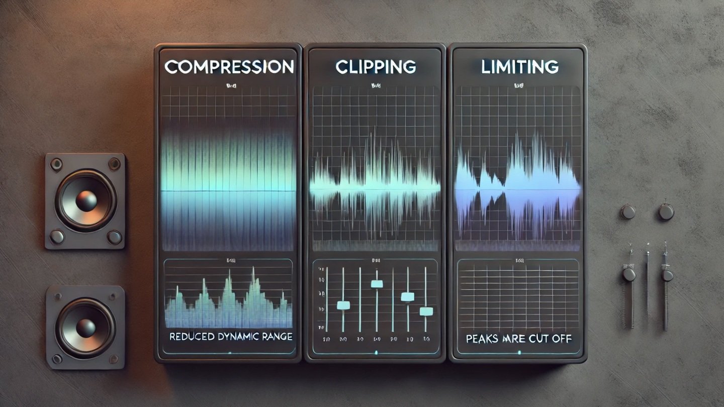 Compression vs. Clipping vs. Limiting