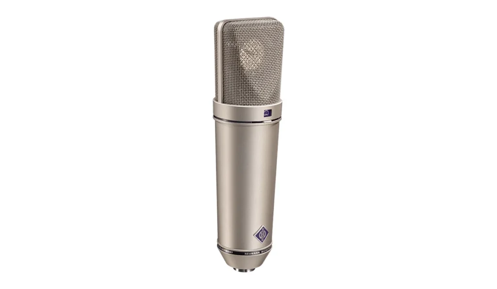 Neumann U 87 Ai studio condenser microphone in nickel