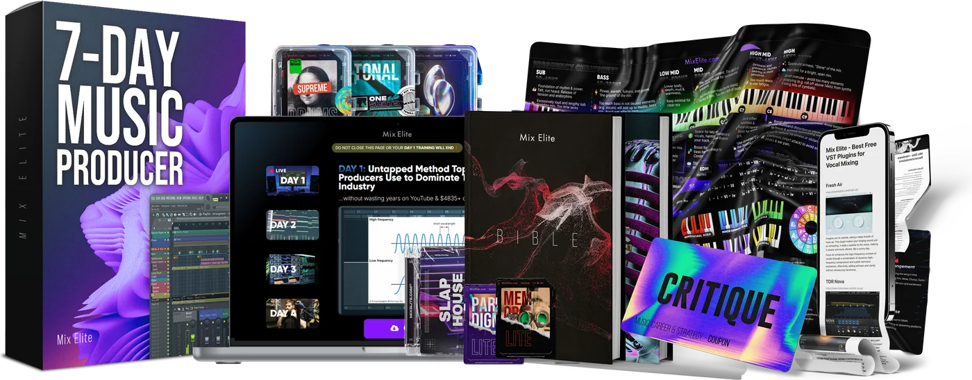Everything in the 7-Day Music Producer course