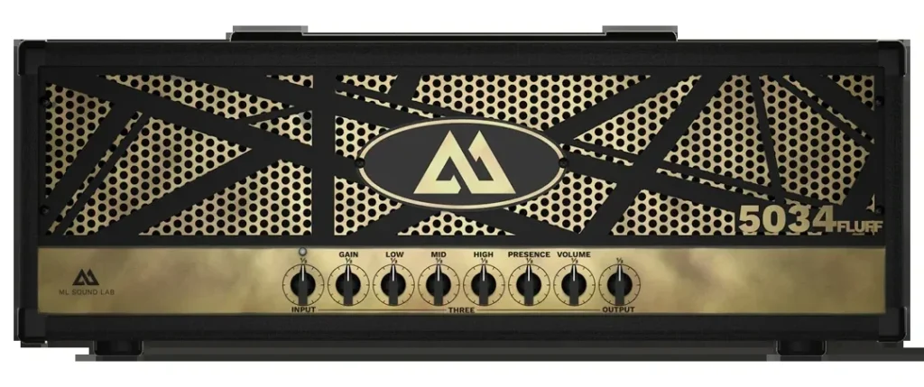 Amped Roots Free 5034 Fluff amp head with Gain, Low, Mid, High, Presence and Volume knobs