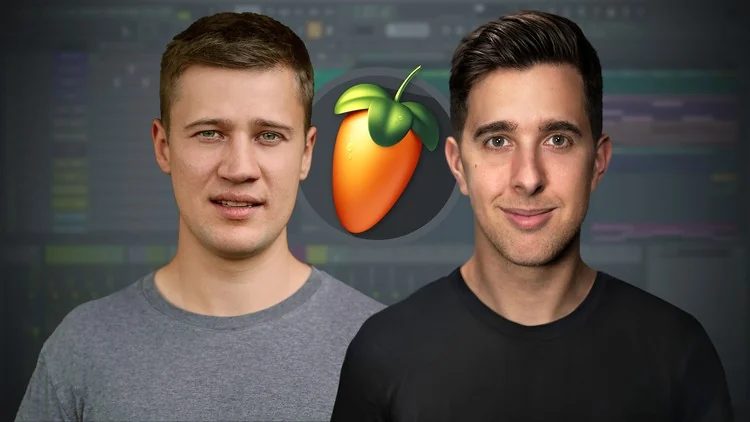 Udemy image for the FL Studio Music Production + Mixing class with instructors Tomas George and Ian Alexander