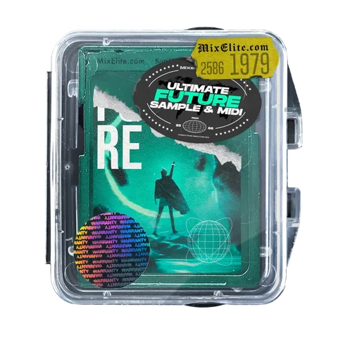 Ultimate Future Bass sample and MIDI pack cover by Mix Elite
