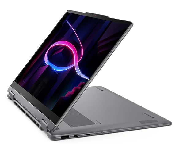 Lenovo Yoga 7i 2-in-1 14-inch laptop folded into tent mode