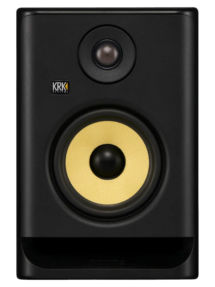 KRK Rokit 5 Generation Five studio monitor with its yellow woofer