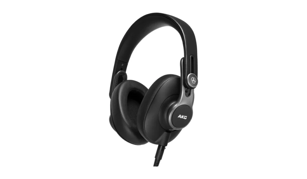 AKG K371 closed-back foldable studio headphones in black