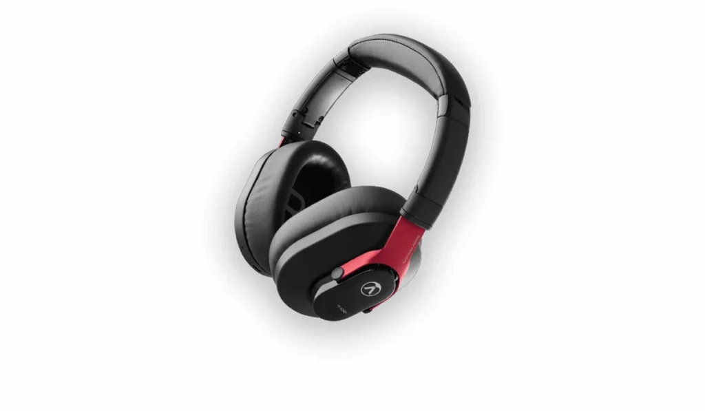 Austrian Audio Hi-X25BT wireless closed-back headphones in black and red