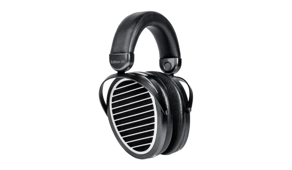 HiFiMan Edition XS open-back planar magnetic headphones with their slatted grilles