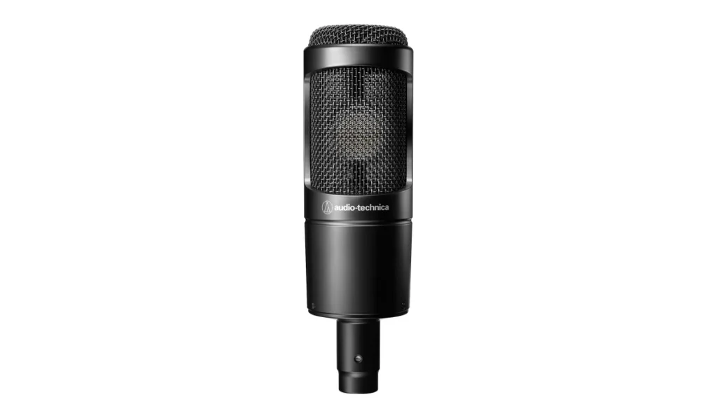 Audio-Technica AT2035 cardioid condenser microphone in black